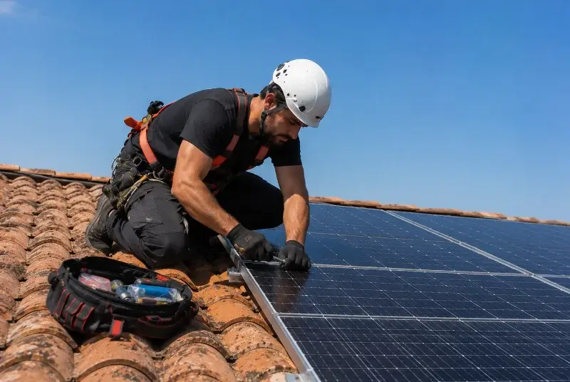 Maintenance et monitoring de panneaux solaires à Dingé